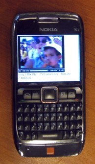 Nokia E71 avec video via Wifi mais pas en 3G qui filtre par Orange