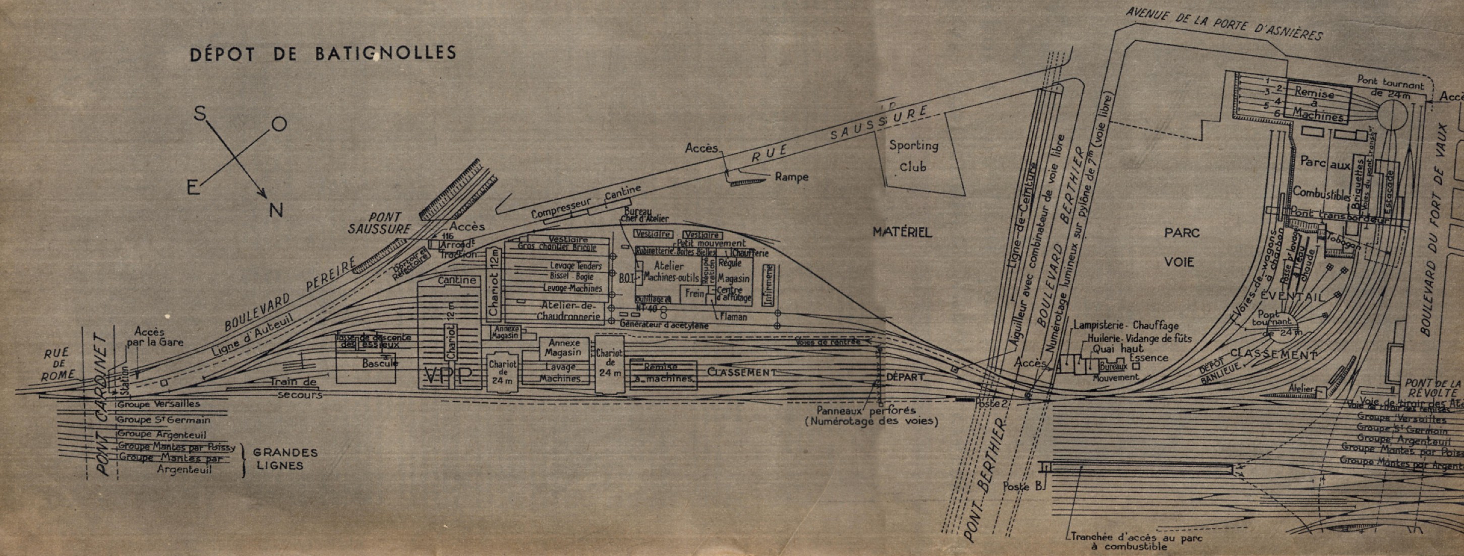 d�p�t des Batignolles en 1951