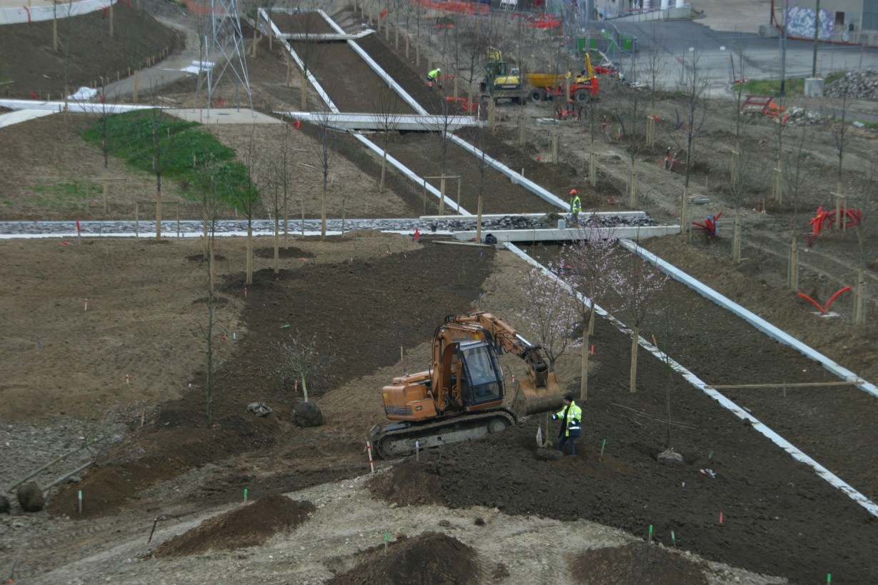 La ralisation du parc en mars 2007