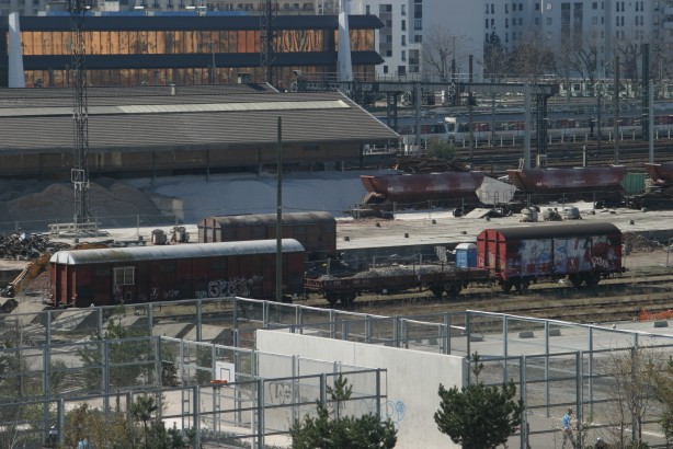 D&eacute;molition de la gare de marchandises pour les Halles de Paris