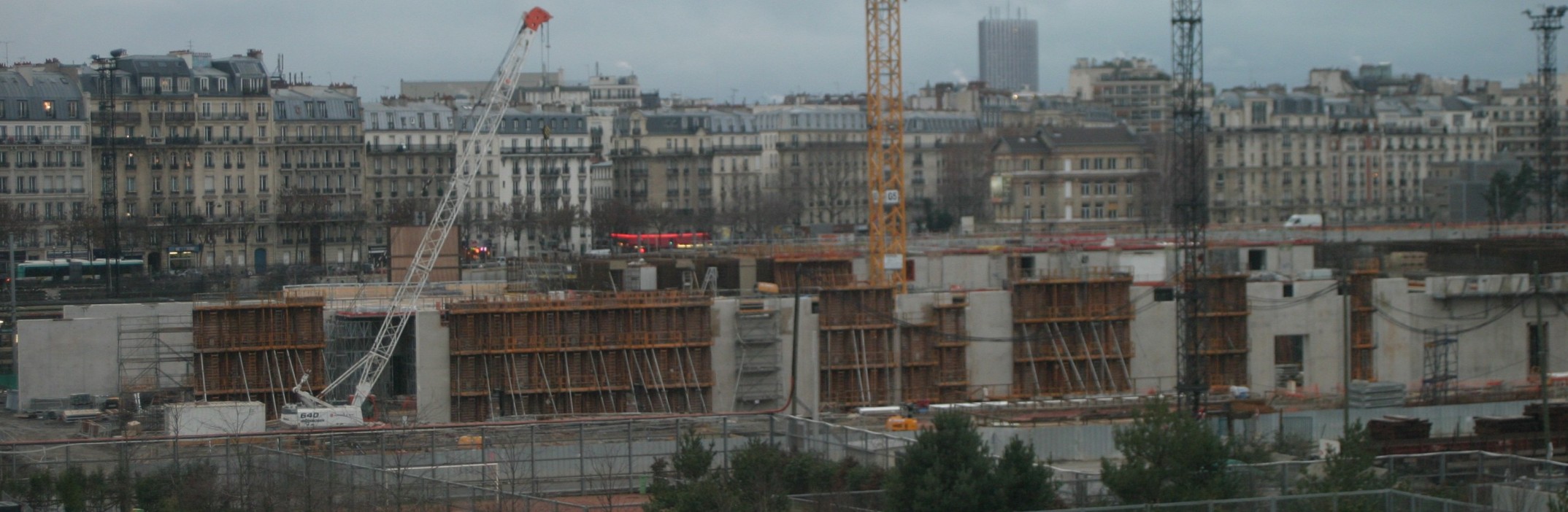 Construction de la dalle de la rue Mstislav Rostropovitch