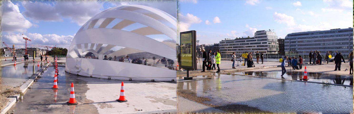 Construction du parking dans la rue Rostropovitch 