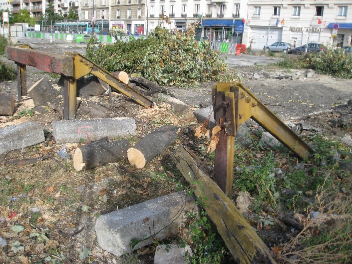 Batignolles : Fin de l'emprise ferroviaire
