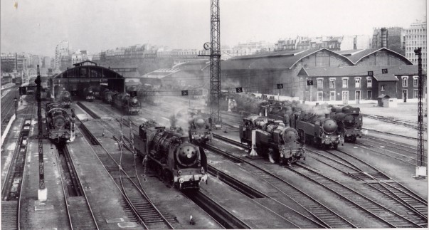 Locomotives &agrave; vapeur aux Batignolles