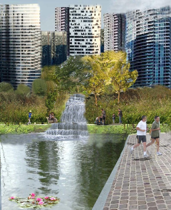 La cascade des Batignolles en 2017
