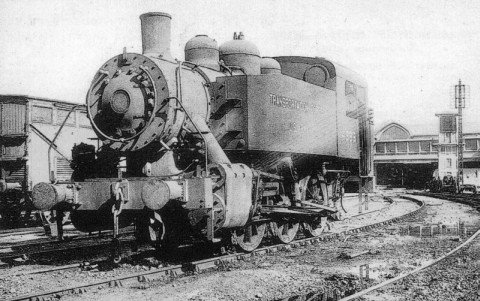 D&eacute;p&ocirc;t de Batignolles locomotive US4383 en 1945
