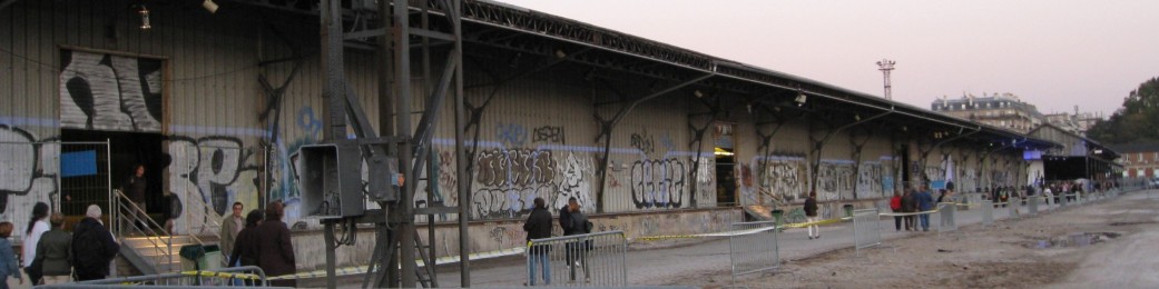 Halle 4 de la gare de marchandises des Batignolles lors de la Nuit Blanche  2007
