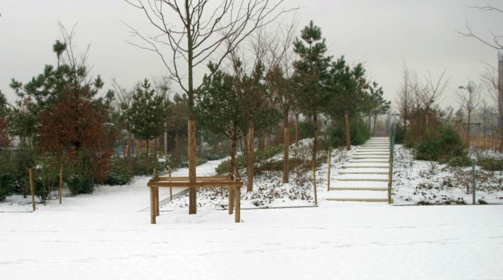 Hiver au Parc des Batignolles