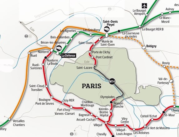 Les Batignolles : gare de m&eacute;tro rue Cardinet sur la ligne-14