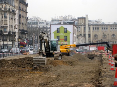 D&eacute;but de travaux du parking