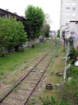 Petite ceinture Nord au niveau de l' avenue de Clichy