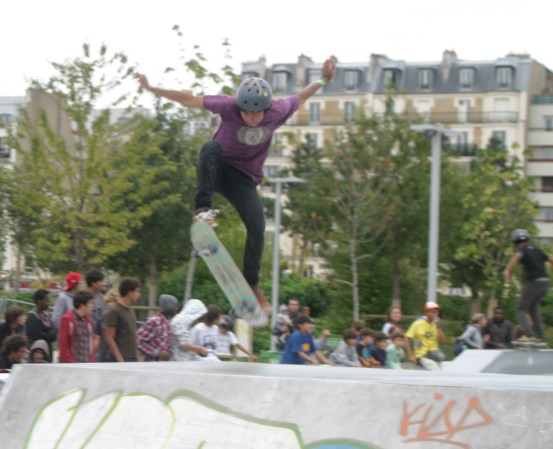 skateboard aux Batignolles