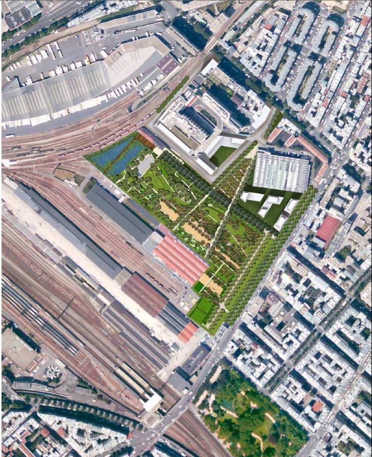 Le Square des Batignolles et la parc